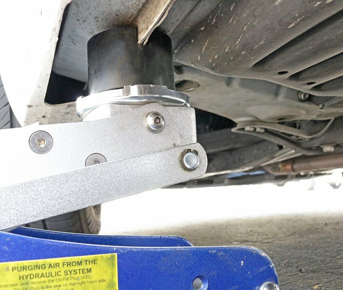 Rubber Slotted Frame Rail Floor Jack Disk Rubber Pad Adapter for Pinch Weld Side
