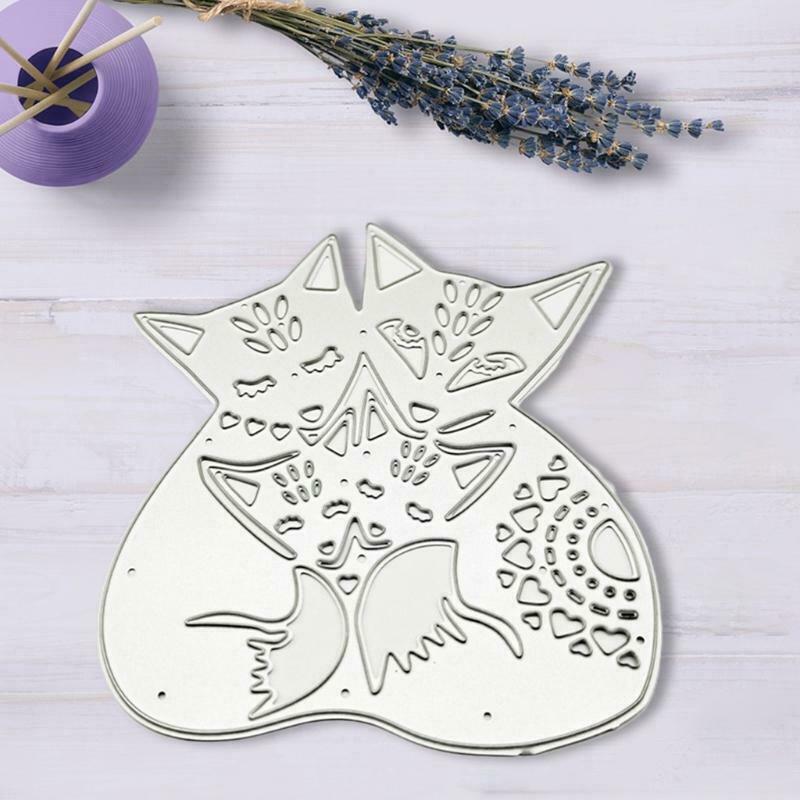 Cat Metal Cutting Die Creative Animal Shape Embossing Template Cutting Stencil