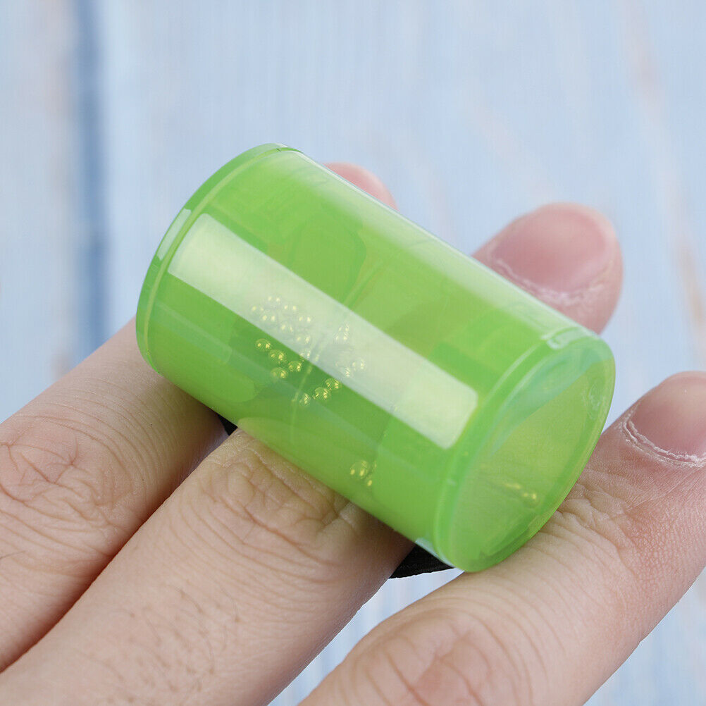 Rhythm Sand Shaker Music Finger Ring Finger Shot for Ukulele Guitar Access.l8