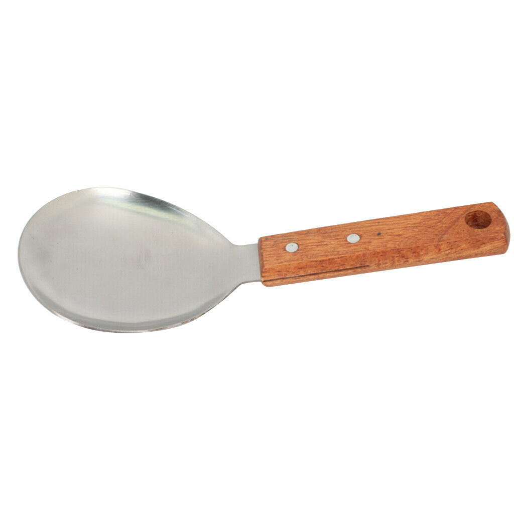 Stainless Steel Rice Paddle Spoon Dinner Table Serving Tableware 9inch