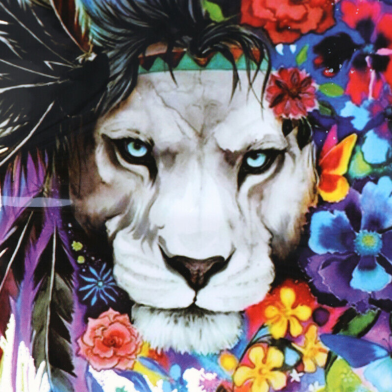 feather lion Patches Heat Transfer Iron On Patch Washable Clothes SticY1
