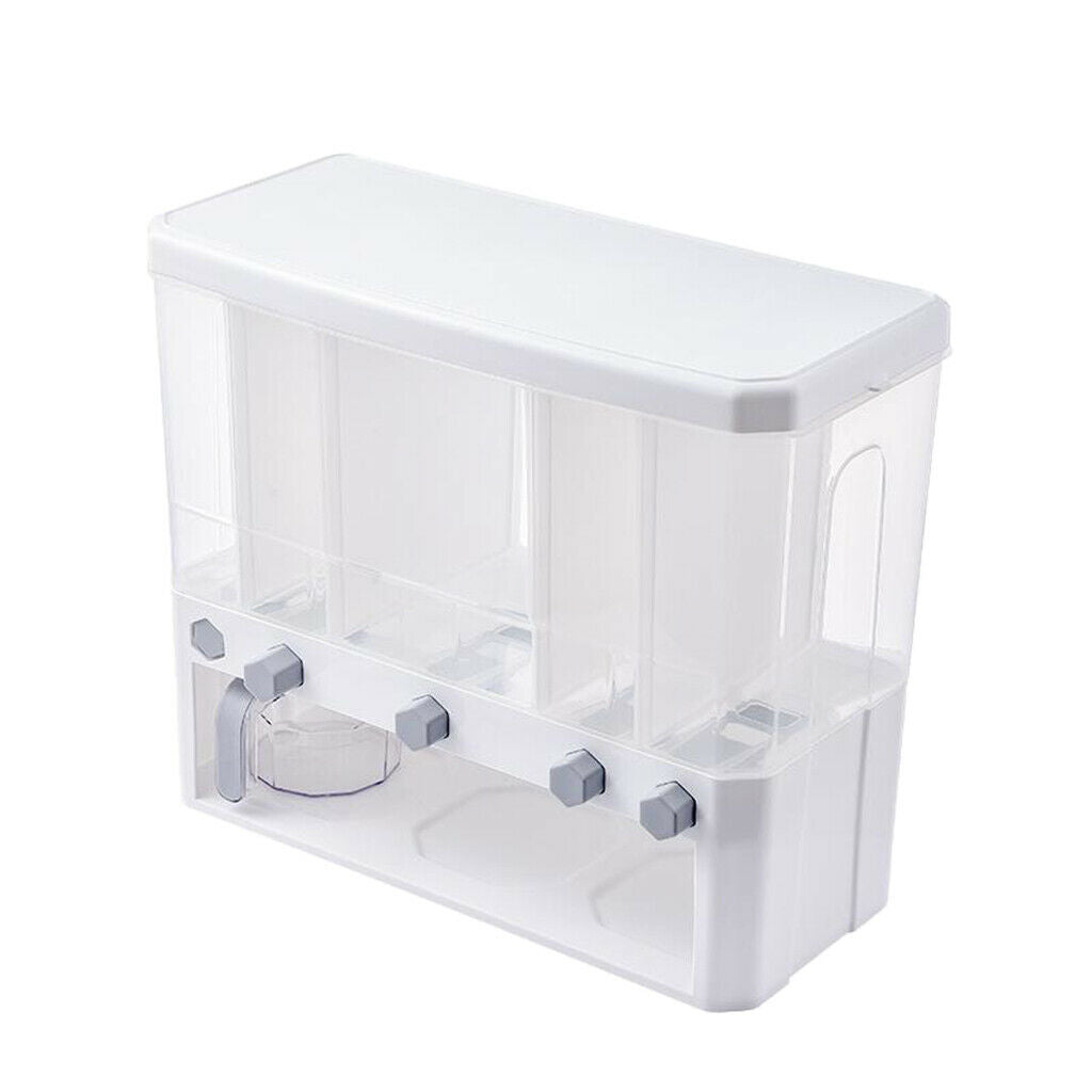 5 in1 Countertop Rice Bucket Grain Dispenser Dry Food