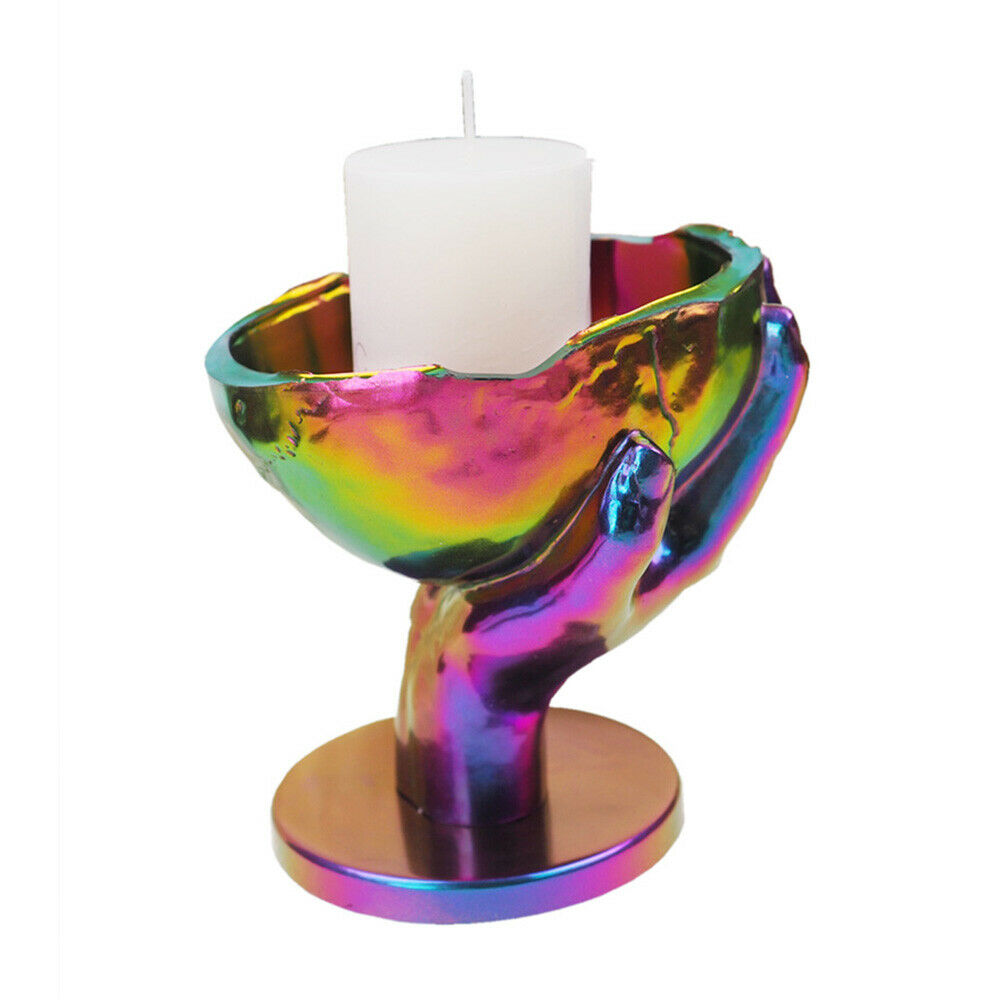 DIY Epoxy Casting Hand Candle Holder Storage Box Silicone Mould Table Ornaments