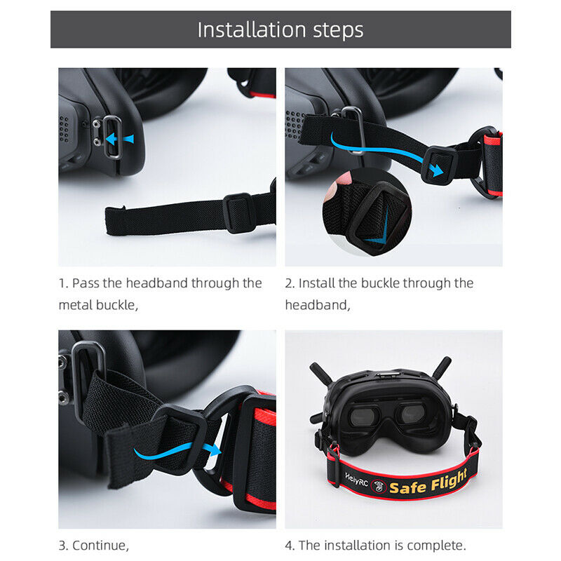 For DJI FPV Goggles V2 Glasses Universal Headband Safety flight Tips Headband