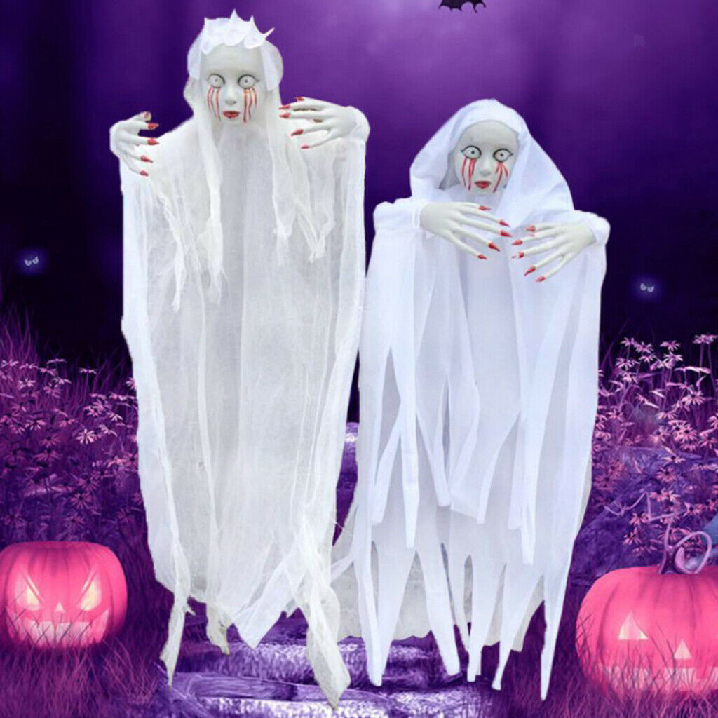 Hanging Ghost Horror Voice Hanger Grim Ghost Outdoor Party Bar Decor Props