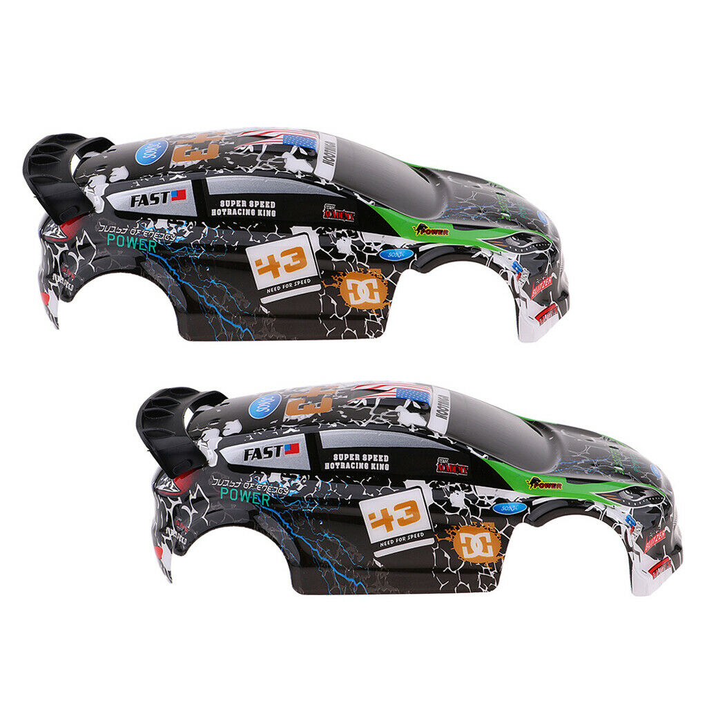 2xK989 55 Pre-Painted Body DIY Body For WLtoys K989 1:28 Rally Car