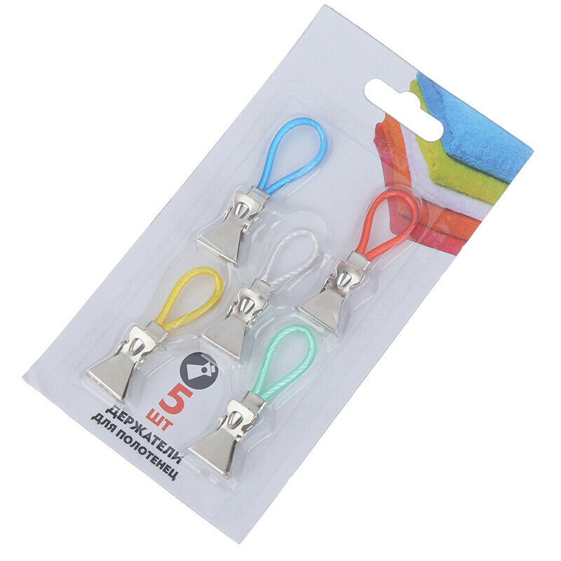 Durable Tea Towel Hanging Clips Clip On Hook Loops Hand Towel Hangers 5 liP N Pb