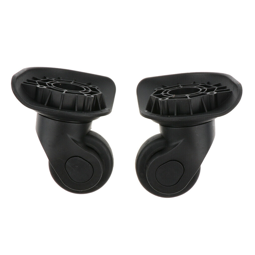 1Pair Luggage Double-Bearing Wheel Trolly Suitcase Casters Spinner Part