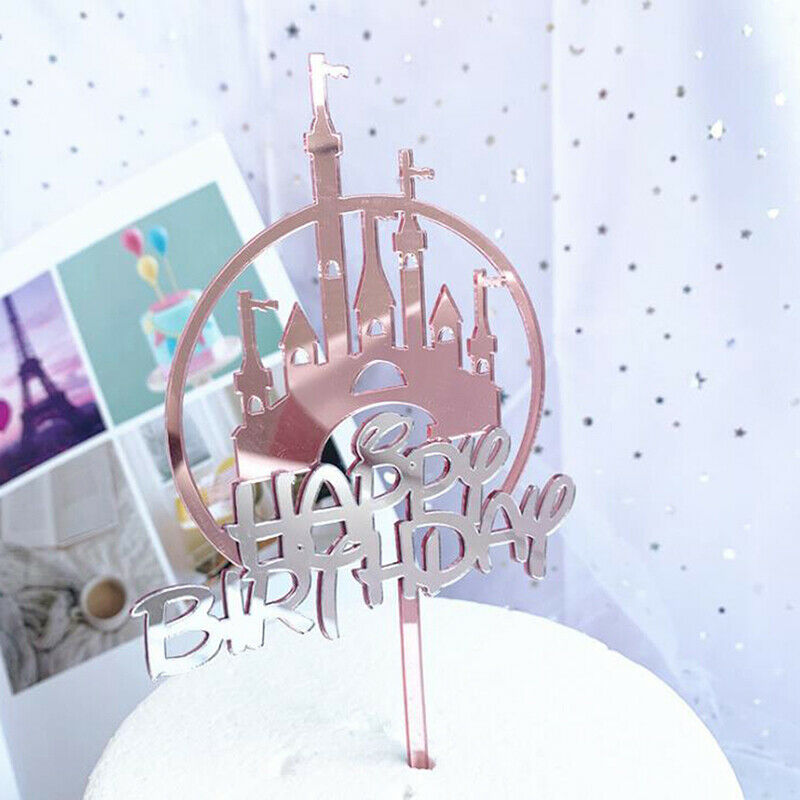 1PC Baking Cake Decor Acrylic Cake Topper Happy Party Birthday Cupcake To.l8