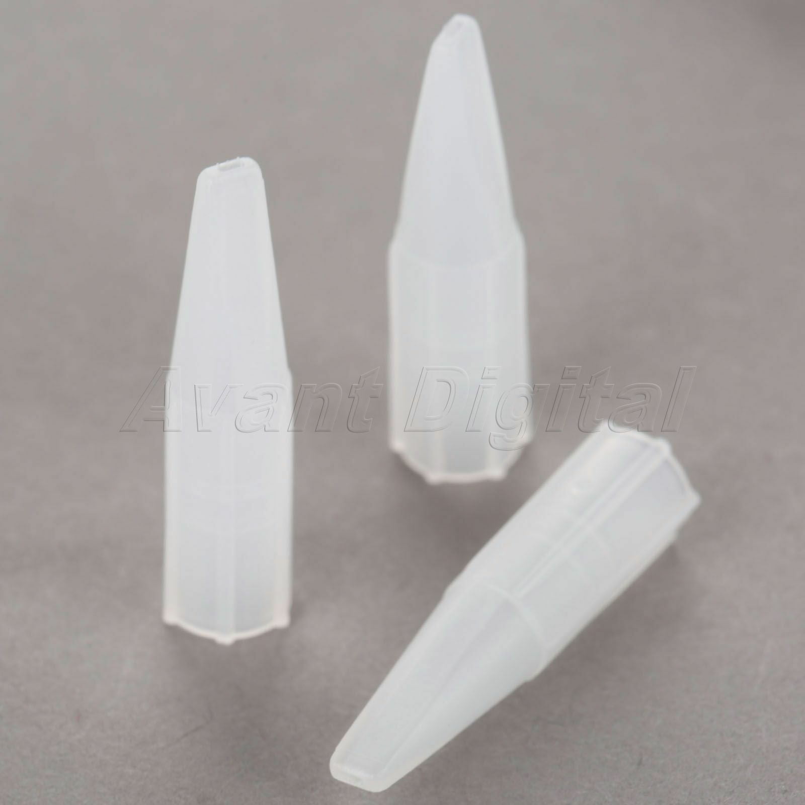 50pcs Convenient Pro Tattoo Needle Nozzle Tips Flat Mouth 3F Eyebrow Tattoo Tube