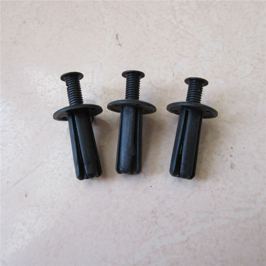 100Pcs Car Door Bumper Leaf Plate Fender Trunk Screw Rivets Clips Auto Fasteners