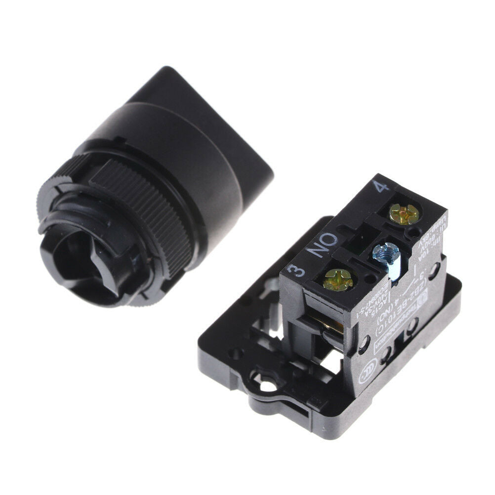 On/Off 2Position Rotary Select Selector Switch 1 NO 10A 600V AC XB2-ED21 EJ WF