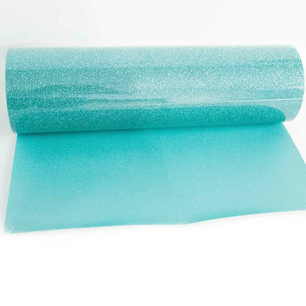 20x50cm Jade Glitter Heat Transfer Vinyl Cricut Iron On - T Shirt Vinyl