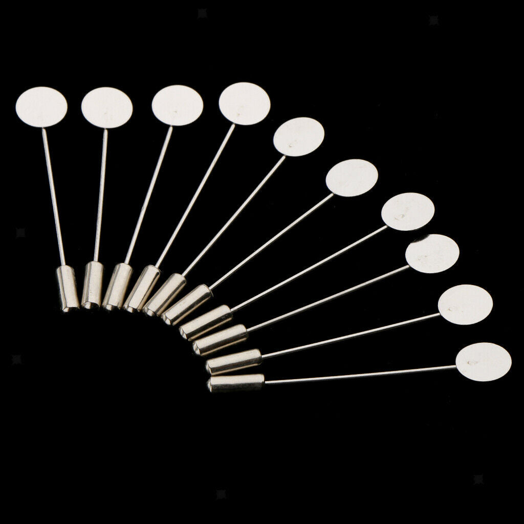20x Hat Scarf Lapel Stick Pin Badge Collar Brooch Brooch Part Jewelry Making