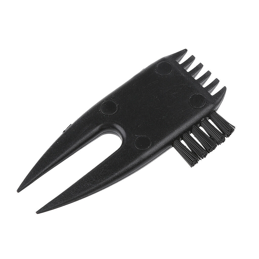 MagiDeal 2 in 1 Golf Divot Tool with Club Cleaning Brush Club Groove Cleaner