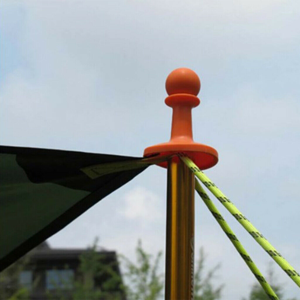 2x tent lightning protection outdoor picnic anti thunder end caps cover