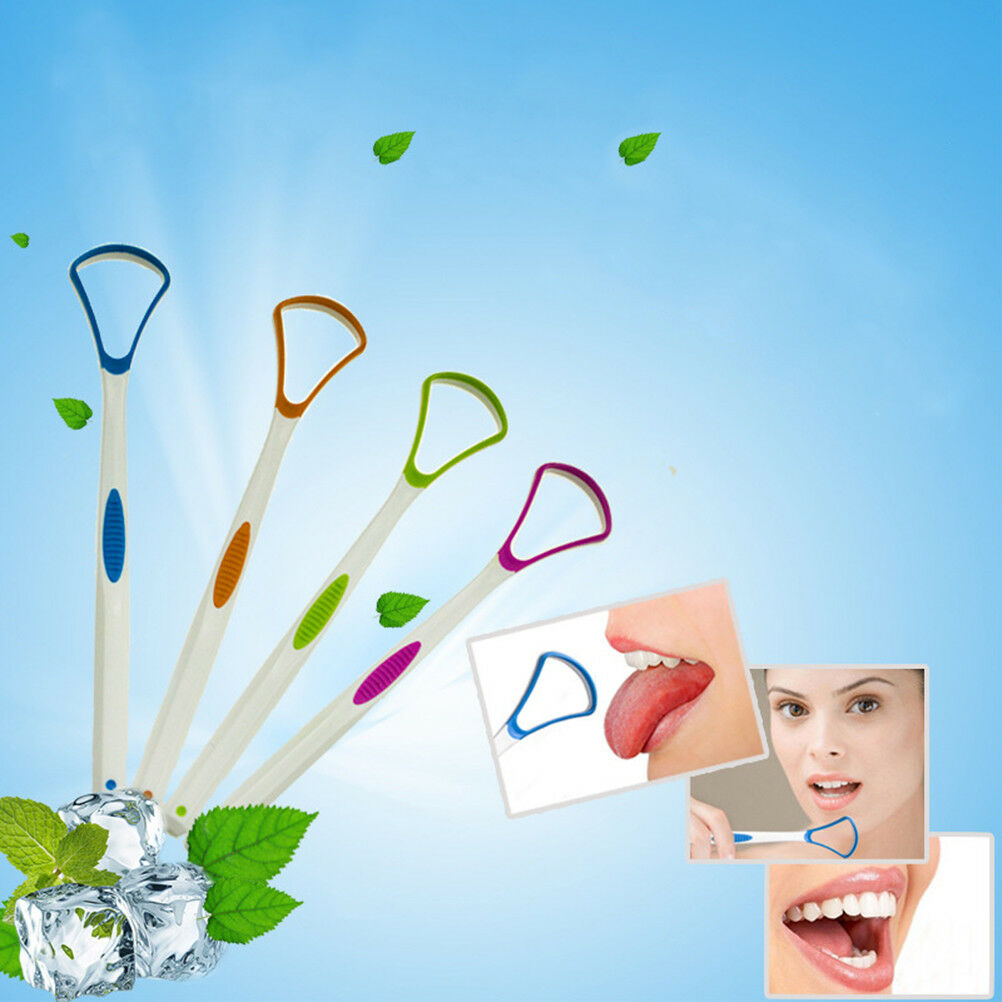 Tongue scraper oral dental care plastic tongue cleaner brush tool for ora.l8
