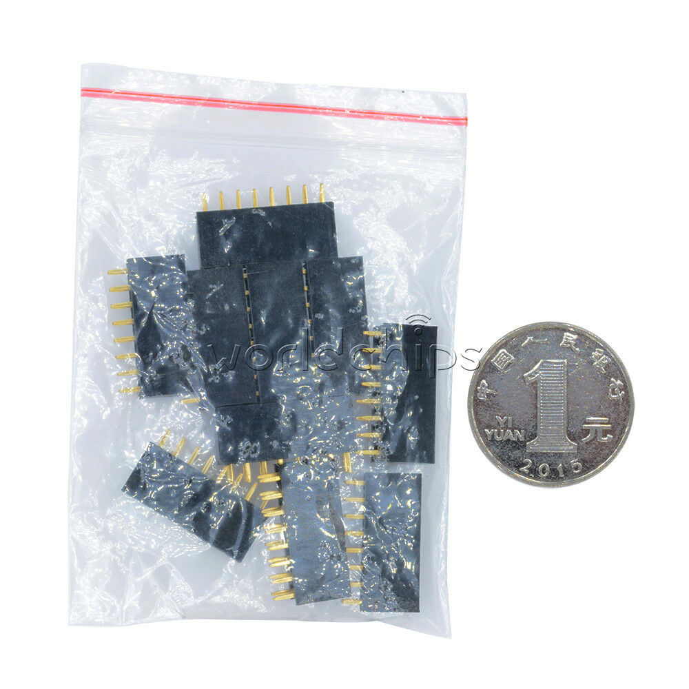 20Pcs 2X8Pin 2.54mm Double Row Female Straight Header Pitch Socket Pin Strip