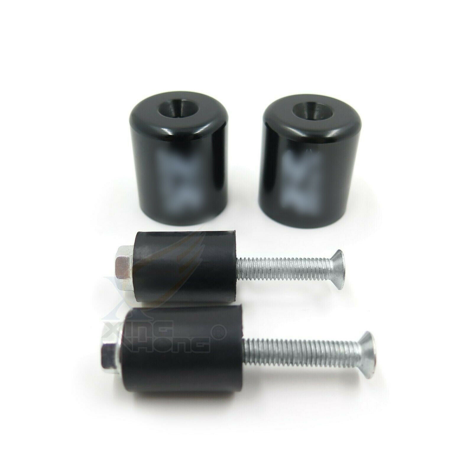 Black Hand Bar End Rubber For Suzuki GSXR600 92-14/GSXR750 96-14/GSXR1000 01-14
