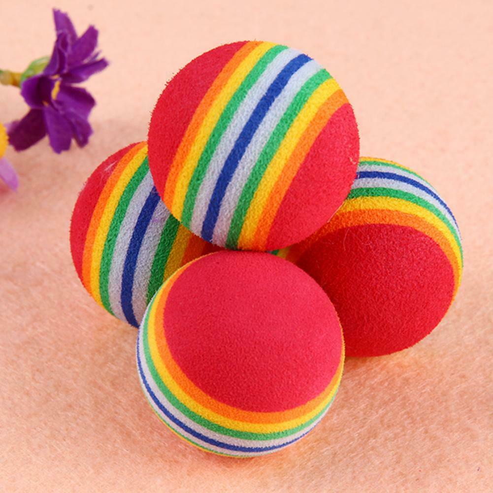 30pcs EVA Rainbow Strip Golf Ball Practice Training Aid Tool for Beginner @