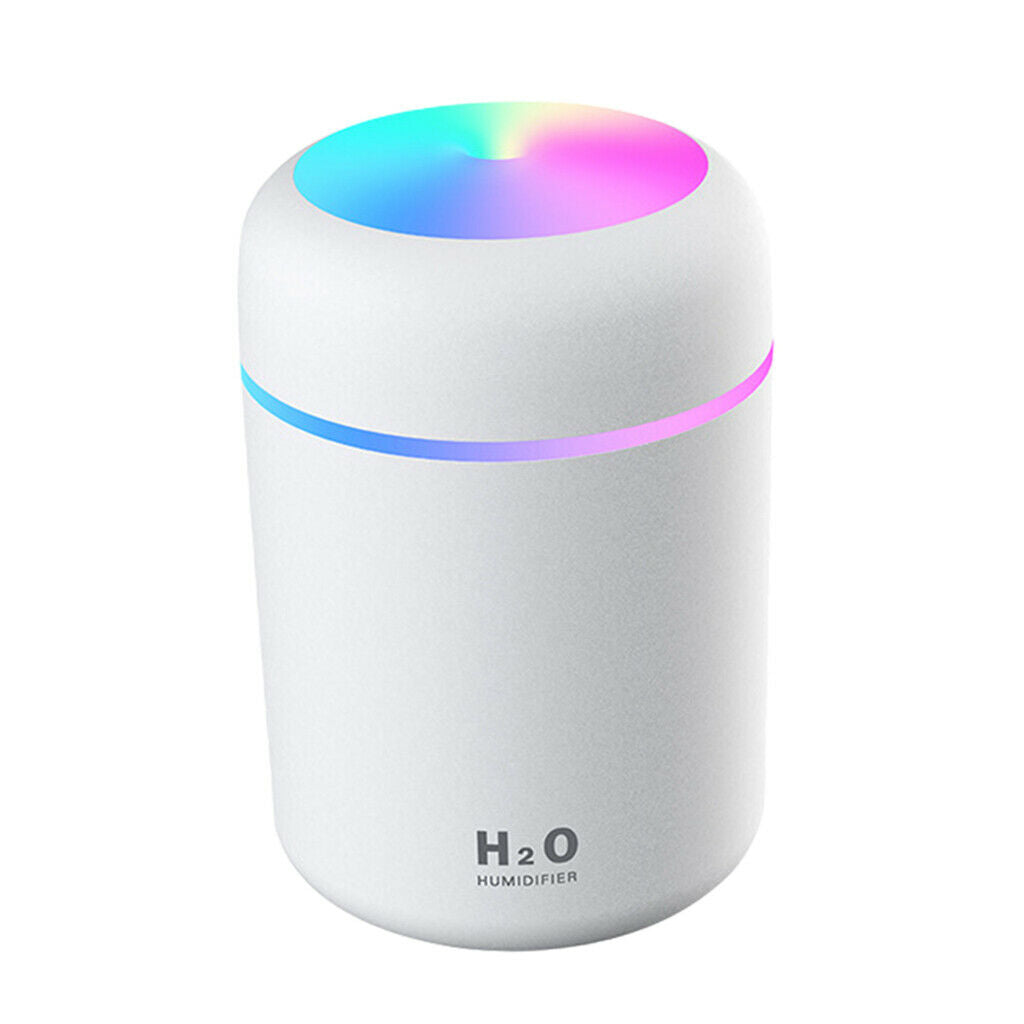USB Powered Cool Mist Humidifier Air Freshener Aroma Oil Diffuser White