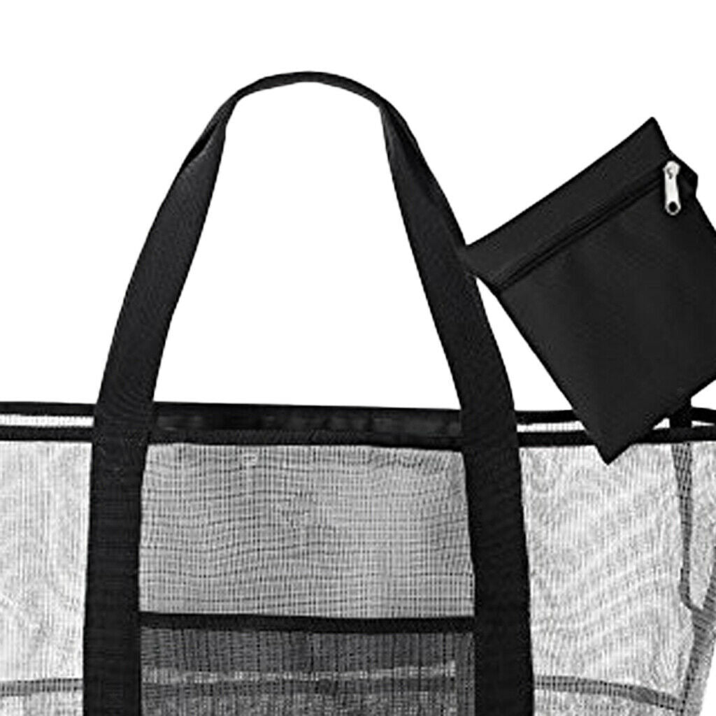 Folding Shoulder Handbag Reusable Tote Beach Shopping Travel Toiletry Bag