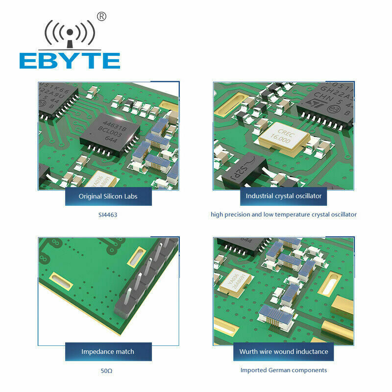 E62-433T20D 20dBm Serial Port 433 MHz Full Duplex Wireless Transceiver rf Module