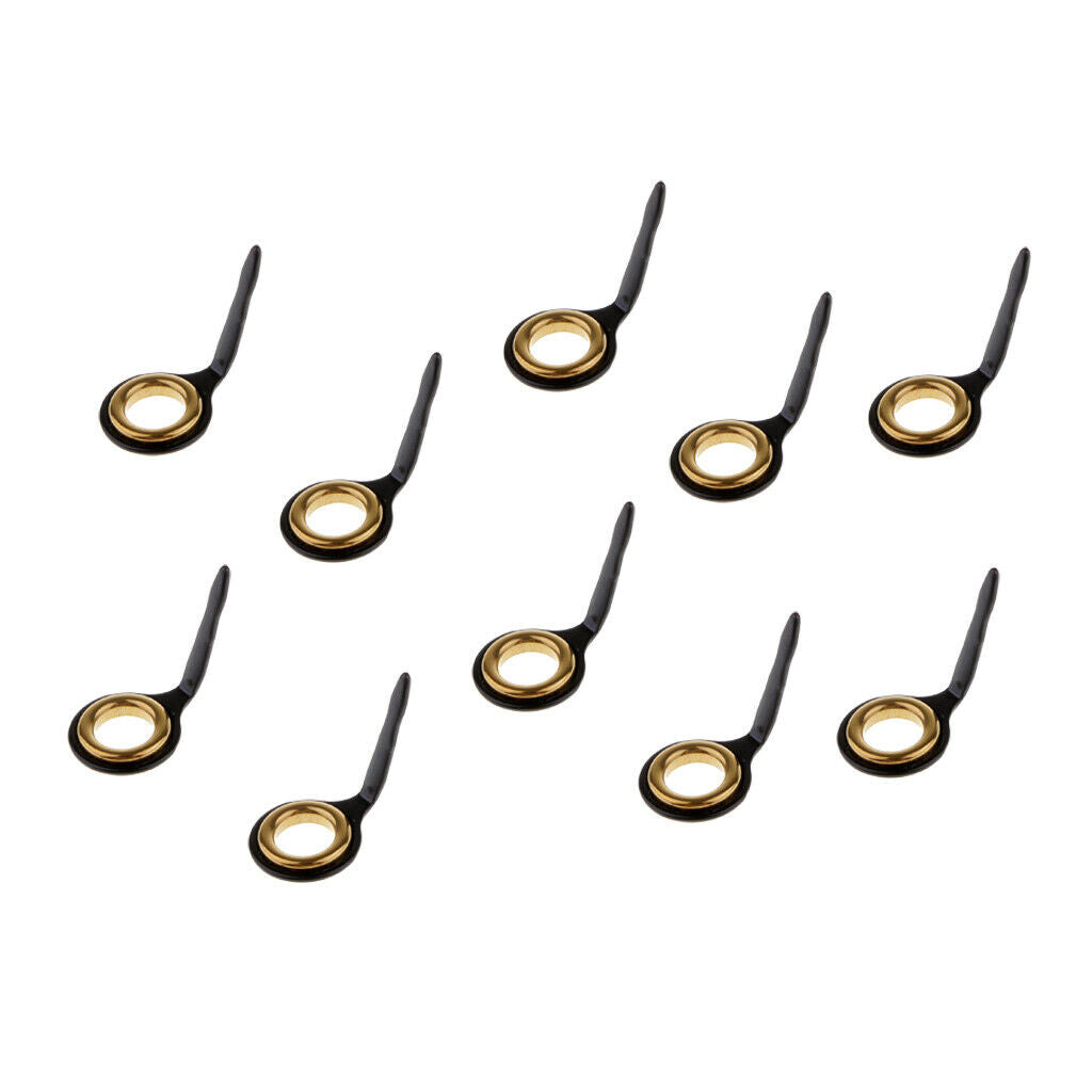 10x Sea Pole Fishing Casting Rod Guides Parts Line Rings DIY Rod Repair Kits