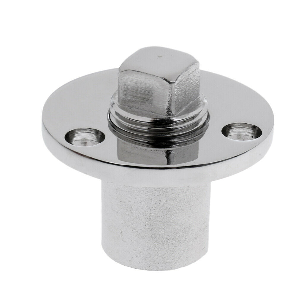 7/8 inch Boat Garboard Drain Plug - Marine Grade Stainless Steel