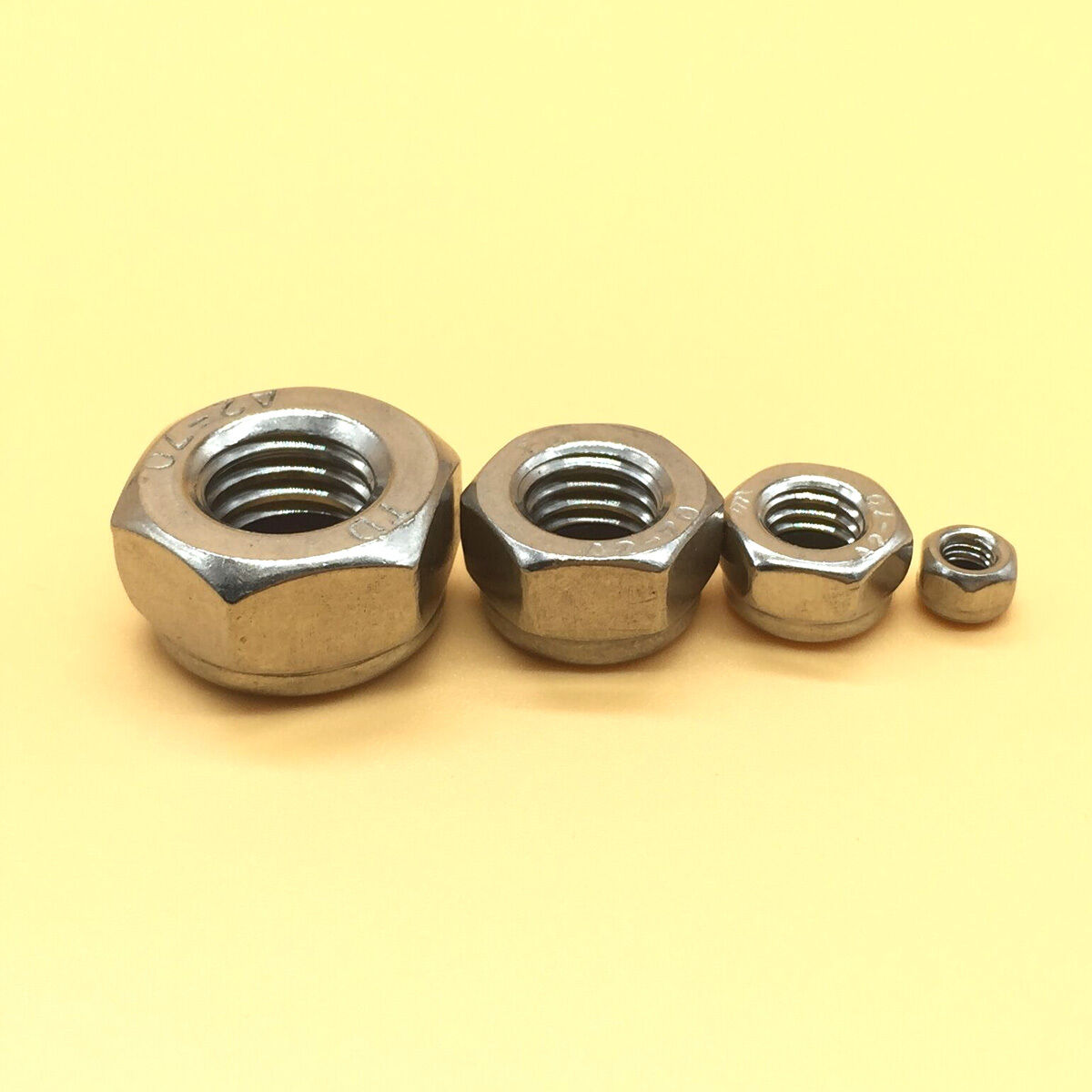 Stainless Steel M3 - M12 Nylon Lock Hex Nuts Right Hand Thread Assortment Kit