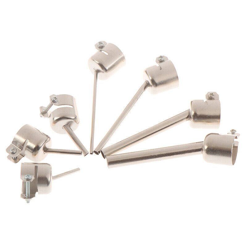 7pcs 850 Series Hot Air Gun Nozzle Lengthen Type 45 Degree Tilt BGA WeldingY1