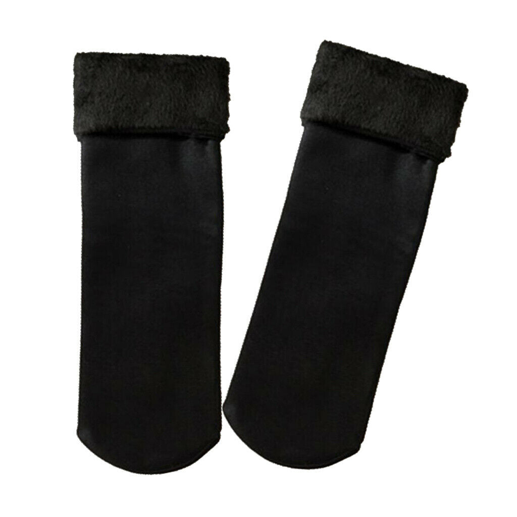 Women's Thick Slipper Socks Winter Fuzzy Soft Cozy Indoor Thermal Crew Socks