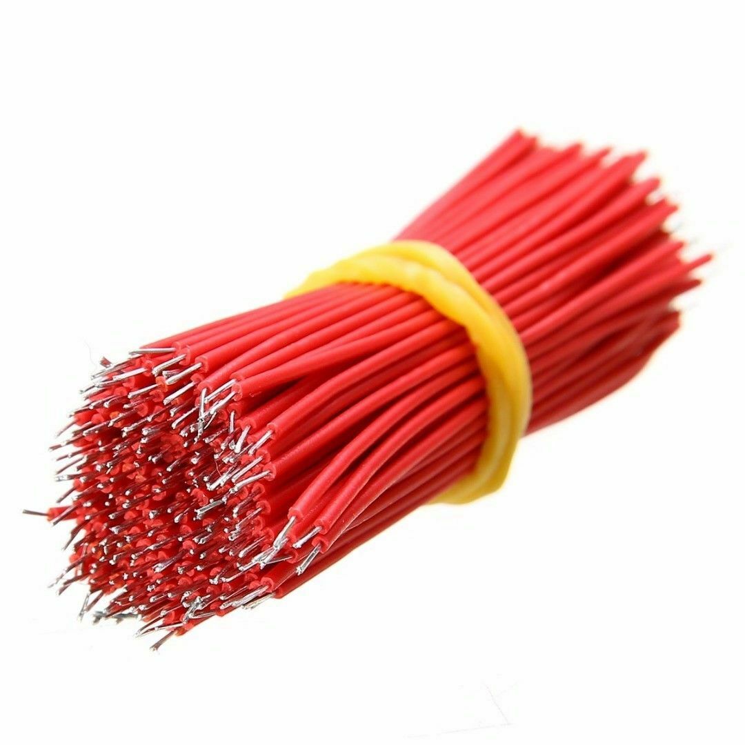 400pcs Black Red Kit Breadboard Cable Wires Set Tinned 6cm