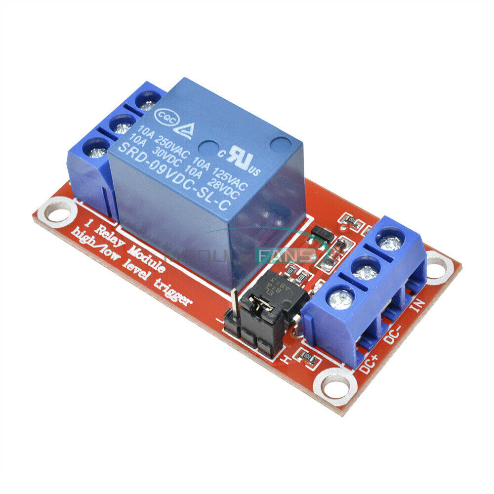 DC 9V 1-CH Channel Optocoupler Driver Shielded High Low Level Relay Module