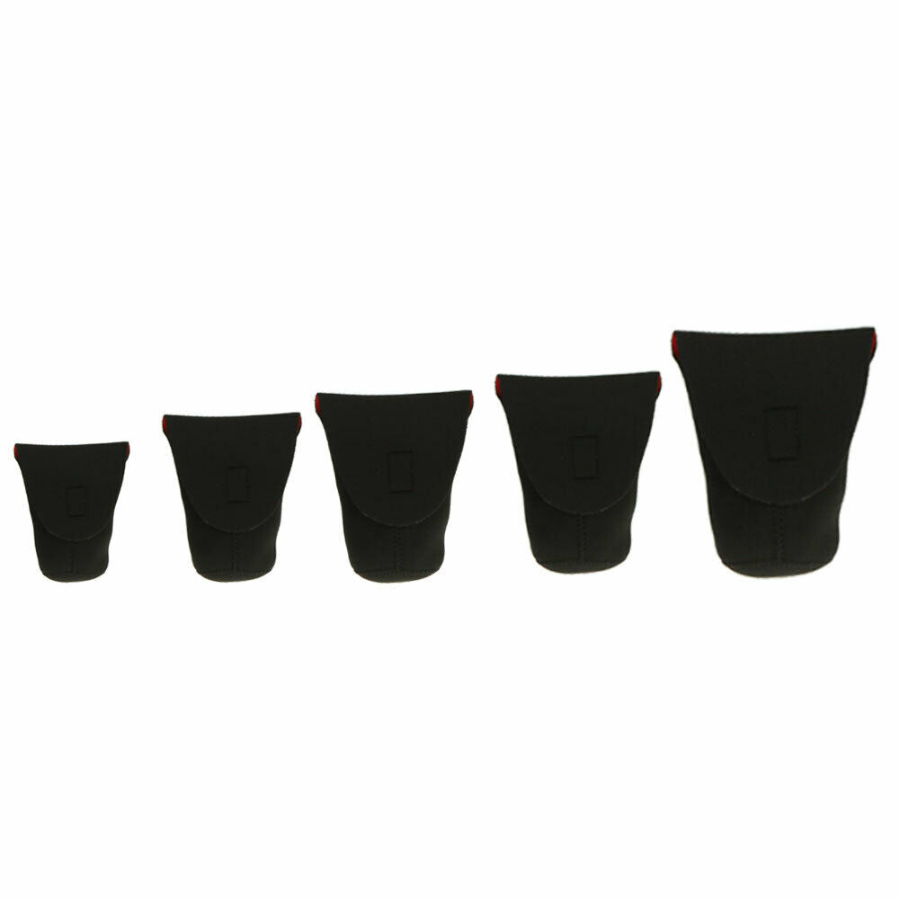 5pcs Neoprene DSLR Camera Lens SoftProtector Pouch BagCase Set S M L XL XXL @