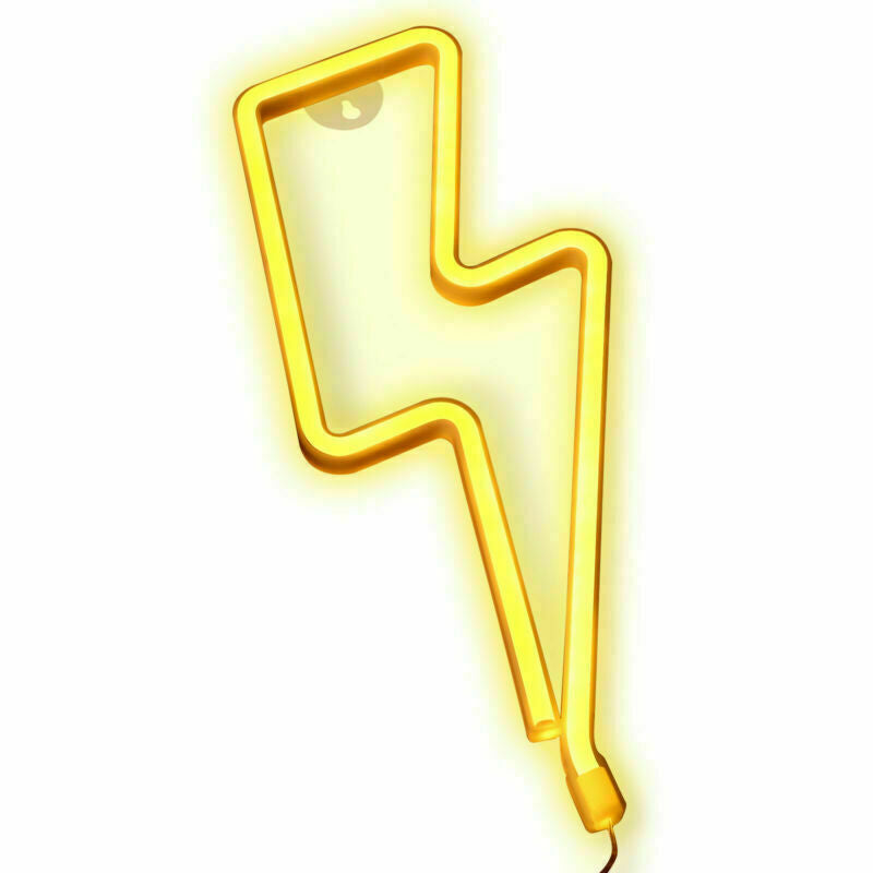 1pc Lightning LED Neon Sign Light Party Gift Beer Bar Bedroom Wall Decoration