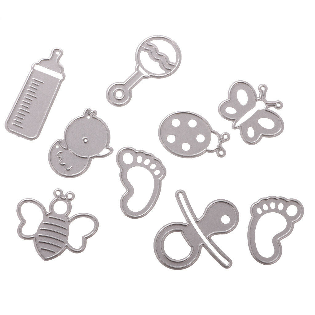 9x Metal Cutting Dies Stencil for Scrapbooking Embossing Album Paper Card