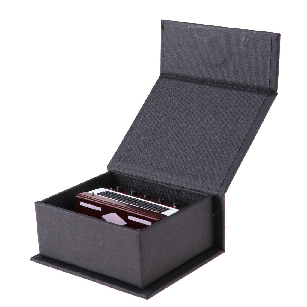 1/6 scale accordion wooden musical instrument for action figures