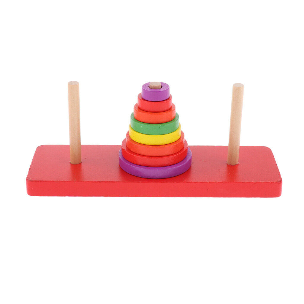 Wooden Puzzle Toddler Toys Shapes Sorter Preschool Geometric Blocks Stacking