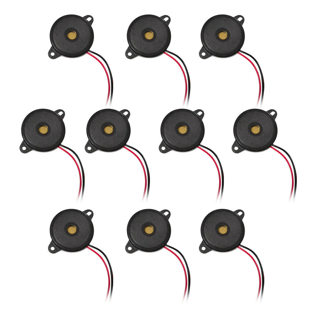 10pcs 3.6KHz DC 12V Piezo Passive Buzzer, 10pcs Electronic Buzzer Alarm