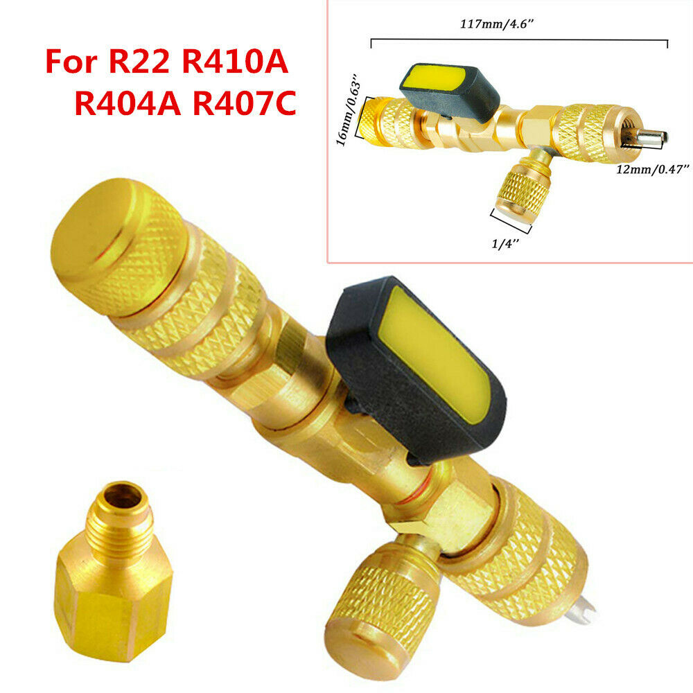 1/4" & 5/16" A/C Valve Core Remover Installer Tool fit for R22 R410A R404A R407C