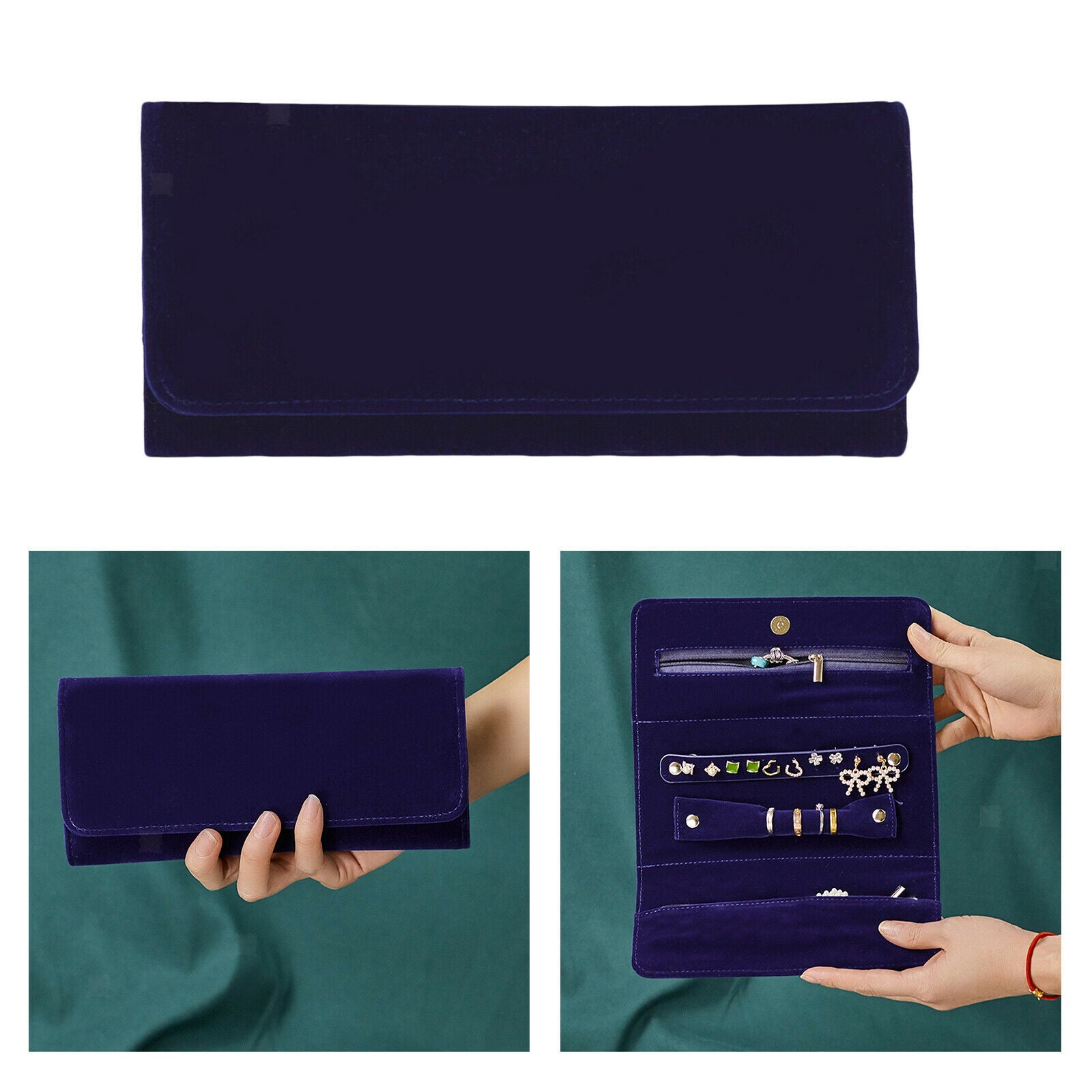 Portable Jewellery Organiser Travel Jewelry Storage Organiser Ornaments Case