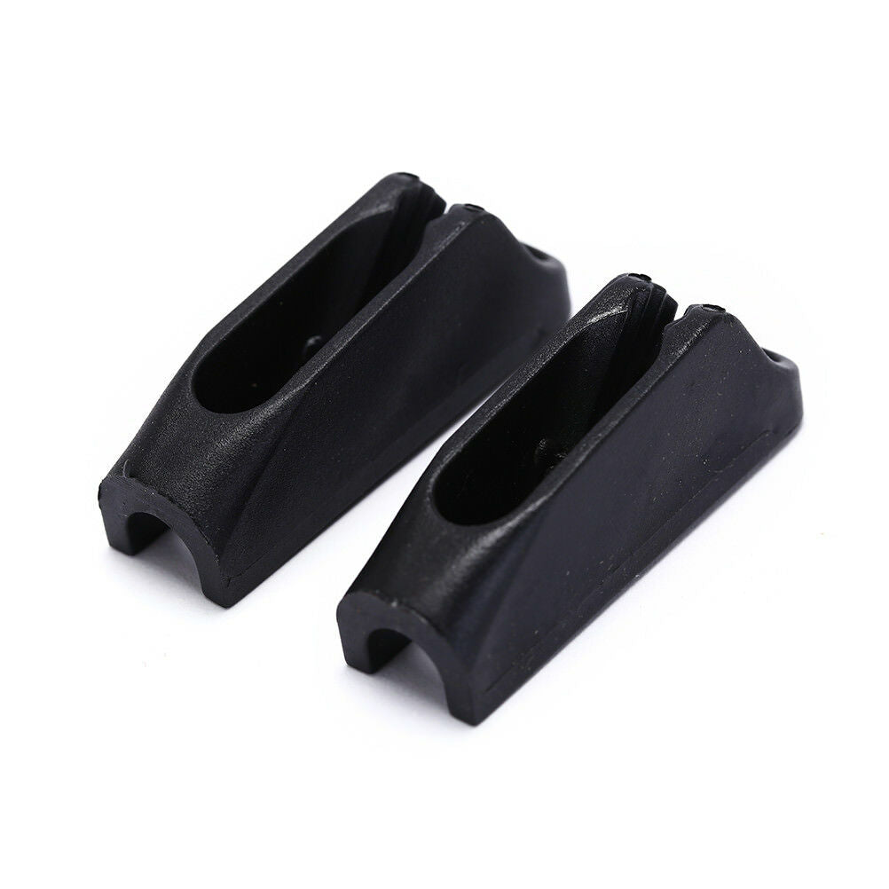 2Pcs Black Nylon Self-lock Rope Cord Tensioner Runner for Kayak accessor.l8
