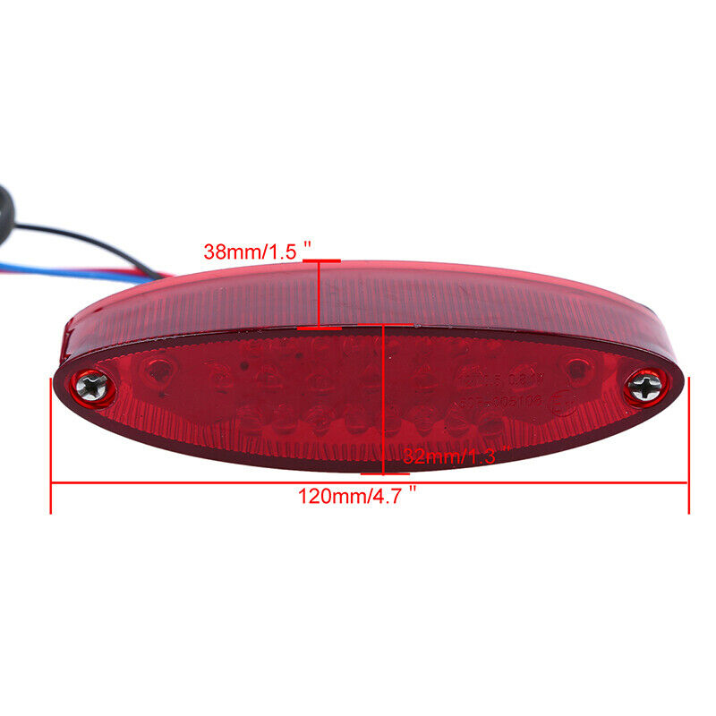 Motorcycle Universal LED Integrated Tail LightÂ Brake Lamp License Plate Holder