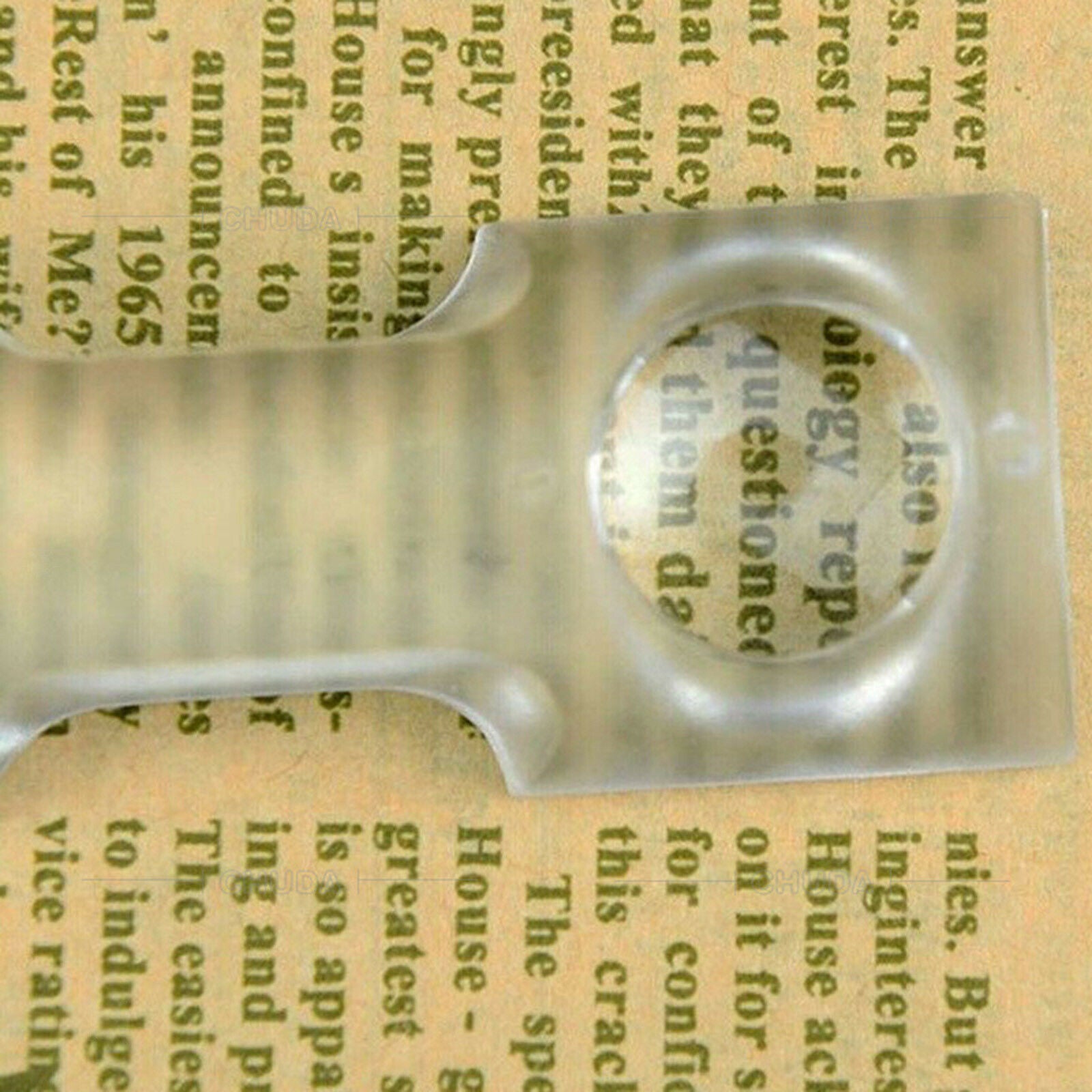 Hand Held Clear Magnifier Bar Magnifying Ruler with Scale Office Supplies