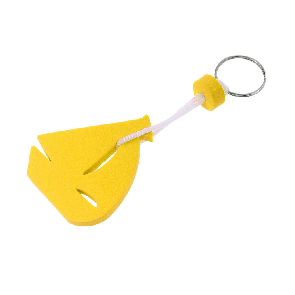 Yachting Boating Floating Key Chain Key Ring Keyring - Sailing Boat Yellow