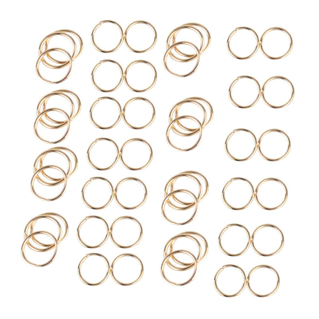 220x Alloy Key Chain Pendant Double Loop Split Jump Ring Jewelry Accessories An