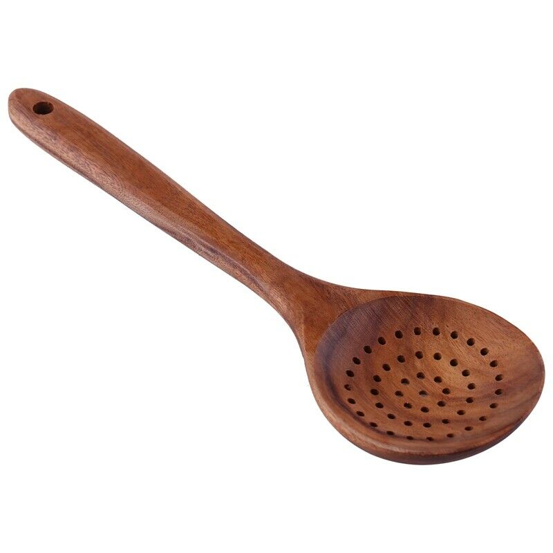 Teak Wood Spoon Long Handle Spoon Ladle Big Rice Paddle Wooden Cooking Spoon SC5