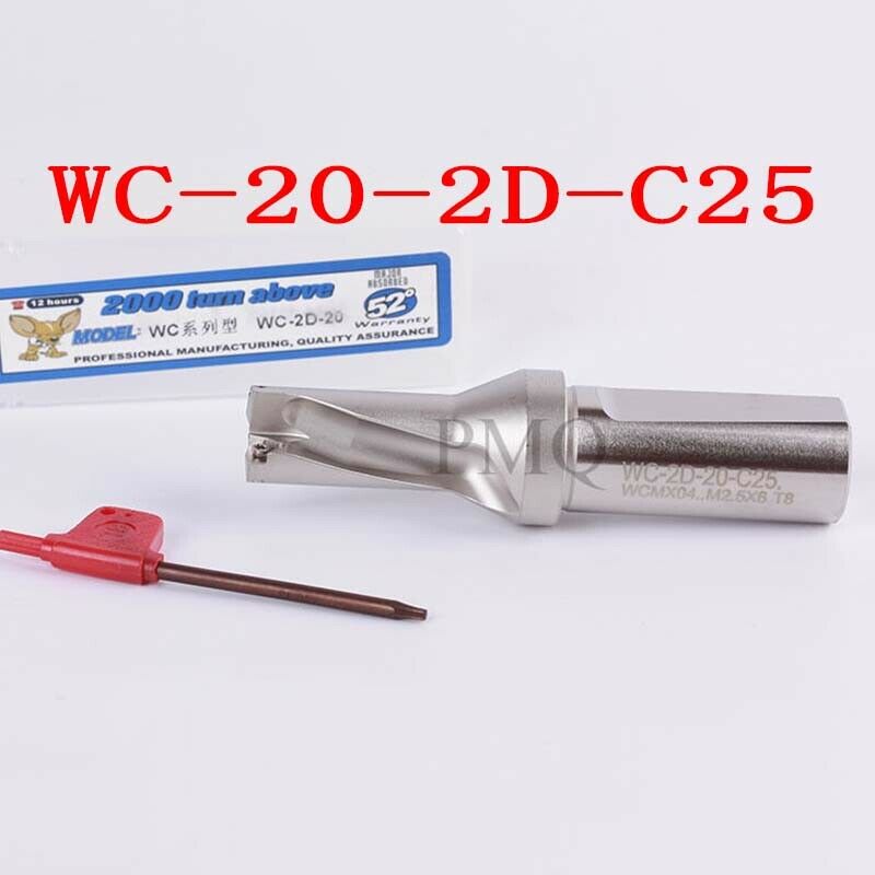 Φ20-2D-C25 20mm-2D U drill indexable drill For WCMX030208 CNC U drill insert