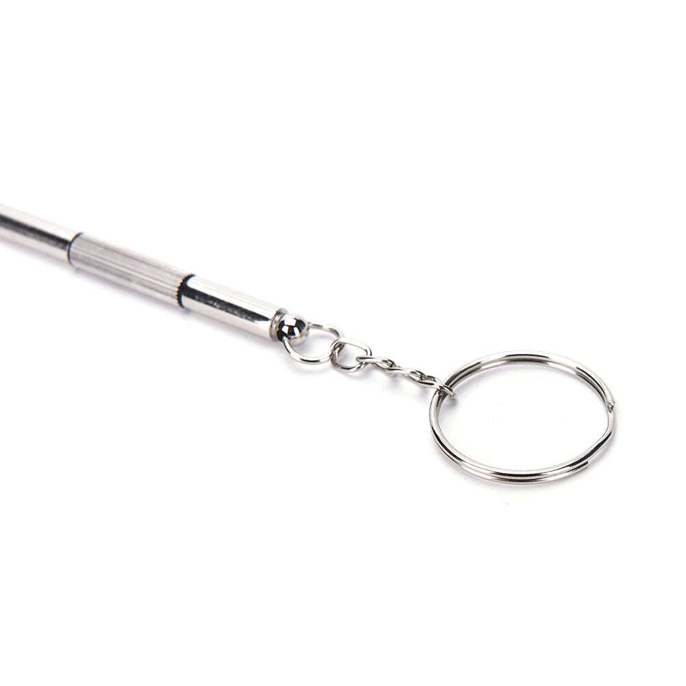 5Pcs 3 in 1 Eyeglass Screwdriver Glasses Watch Repair Tool Kit with Keych.l8